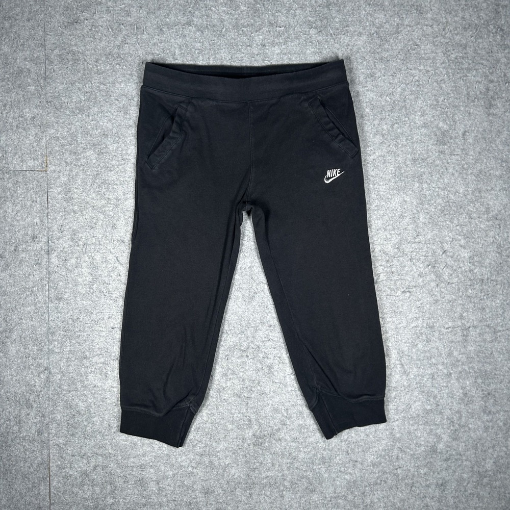 Vintage Nike Sweatpants Girls L (US 14, EU 152-158)(27x18) Black Y2K Joggers